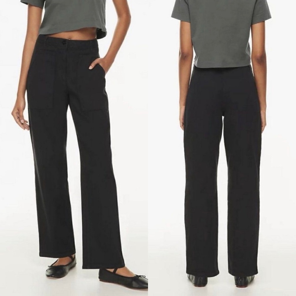 Wilfred Free Modern‎ Utility Pants Jeans Faded Black Size 0 Women Mid-Rise